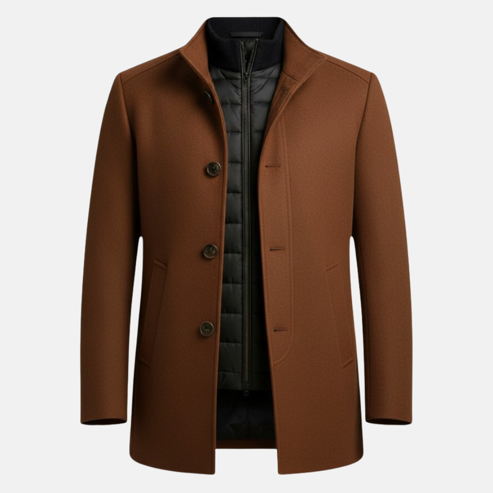 Monorez | Men’s Premium High Collar Wool Coat