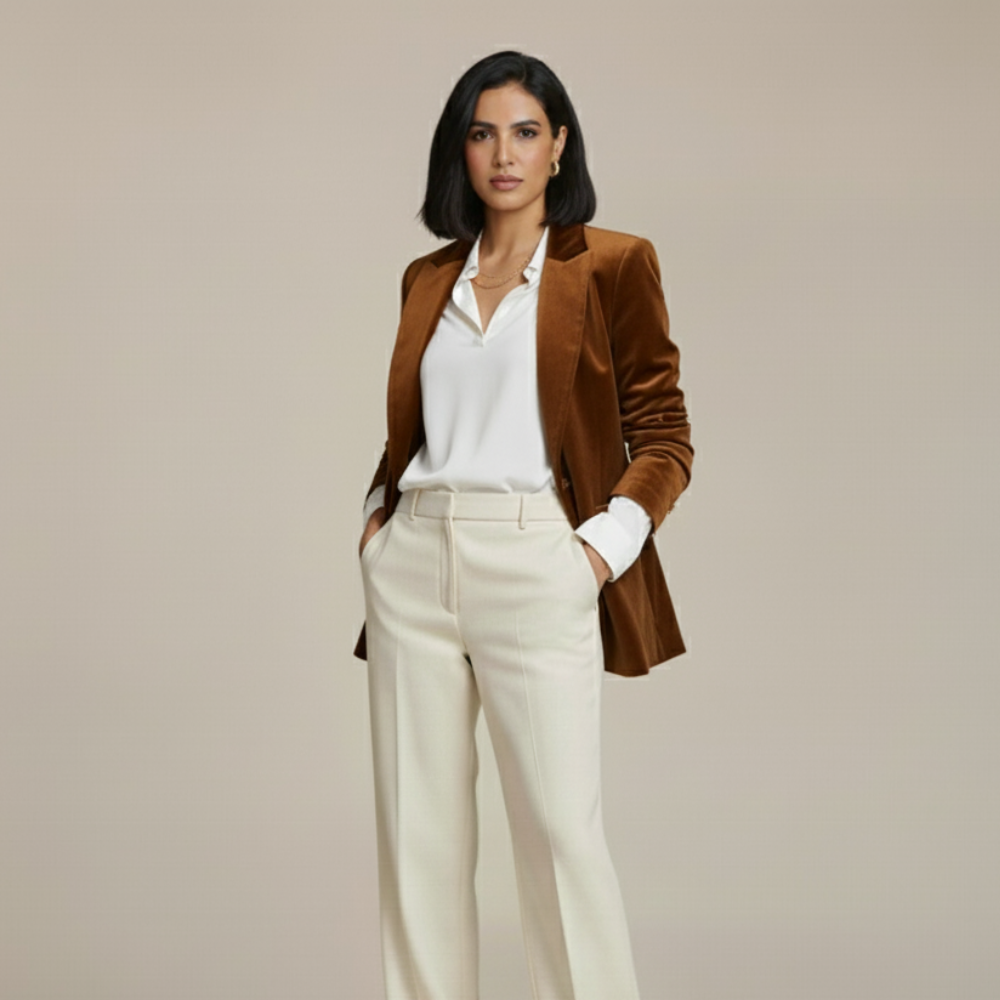 Monorez - Regular Fit Mid-Stretch Single-Button Blazer