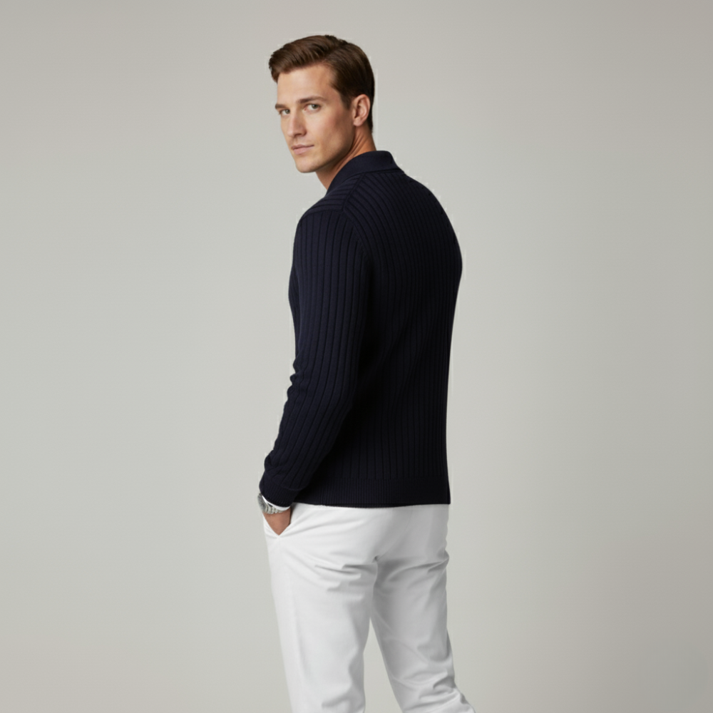 Monorez - Premium V-Neck Long Sleeve Sweater