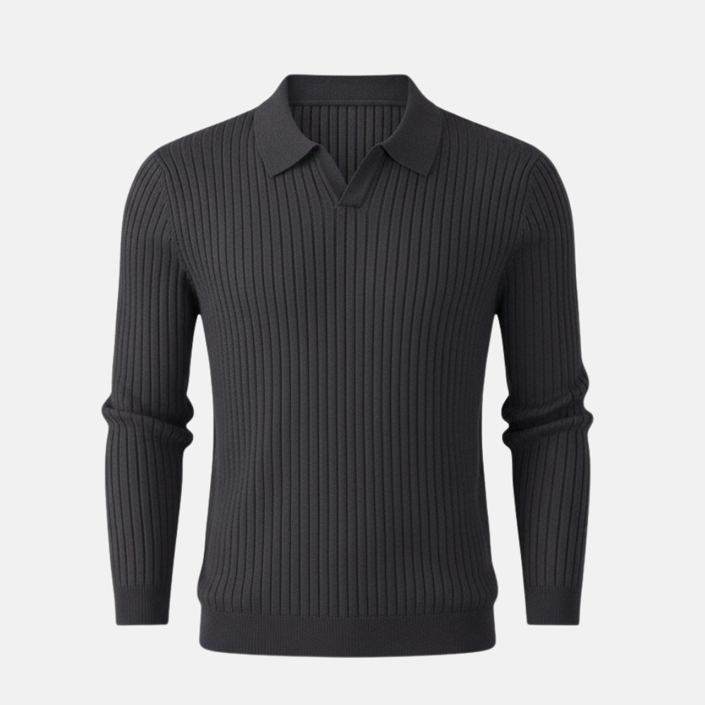 Monorez - Premium V-Neck Long Sleeve Sweater