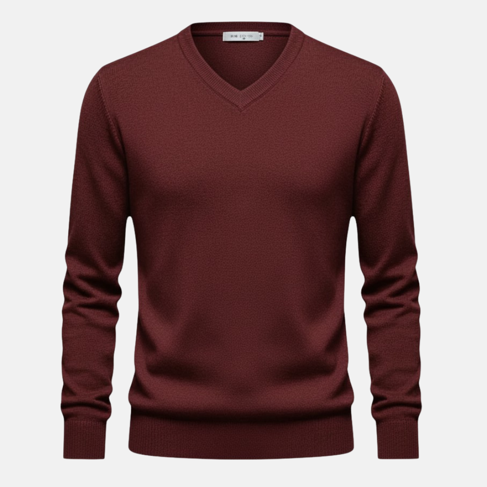 Monorez | Men’s Stretch Knit V-Neck Pullover