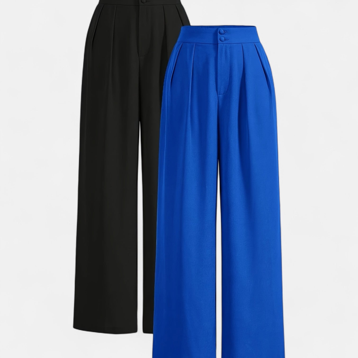 Monorez - 2-Pack High-Waisted Relaxed-Fit Pants