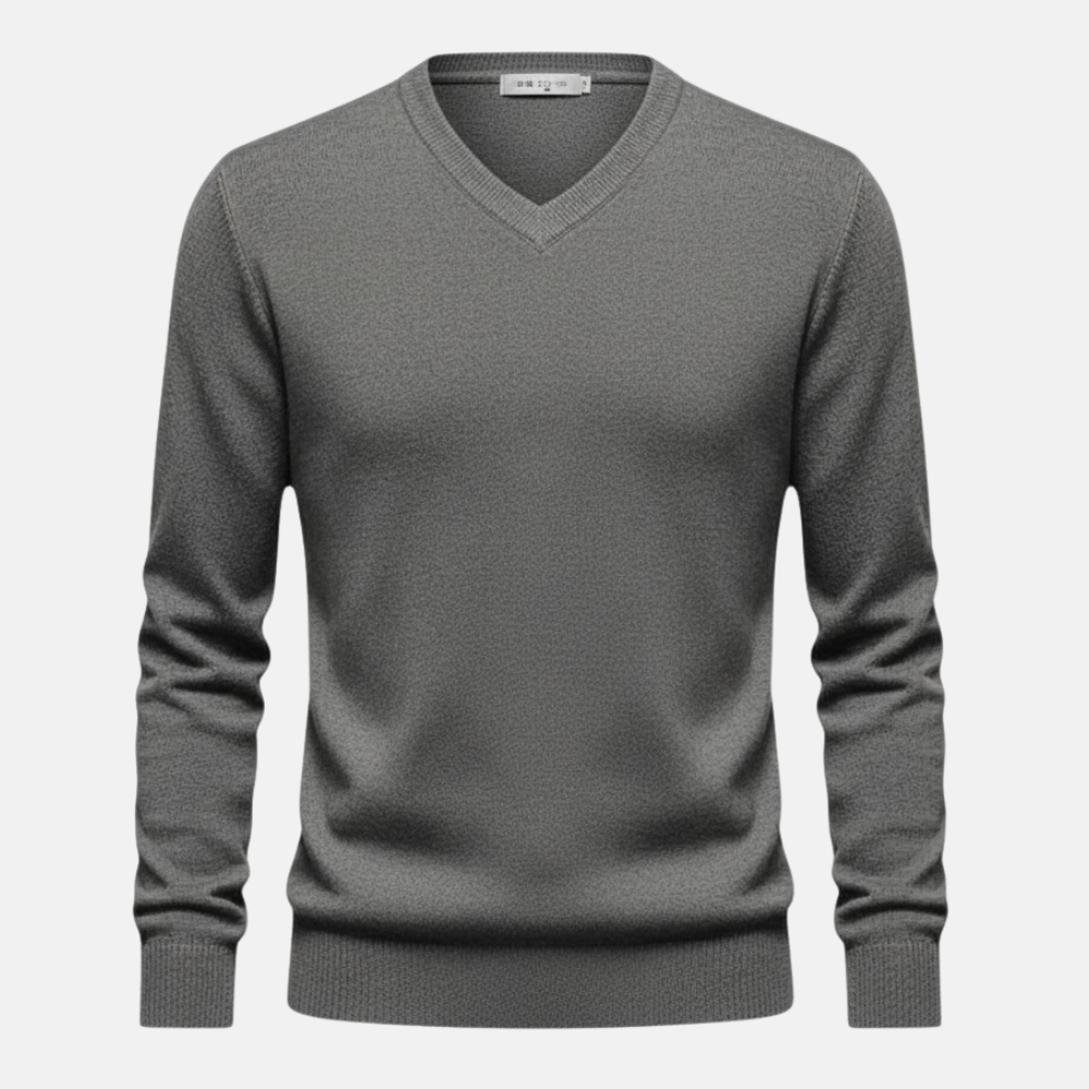 Monorez | Men’s Stretch Knit V-Neck Pullover