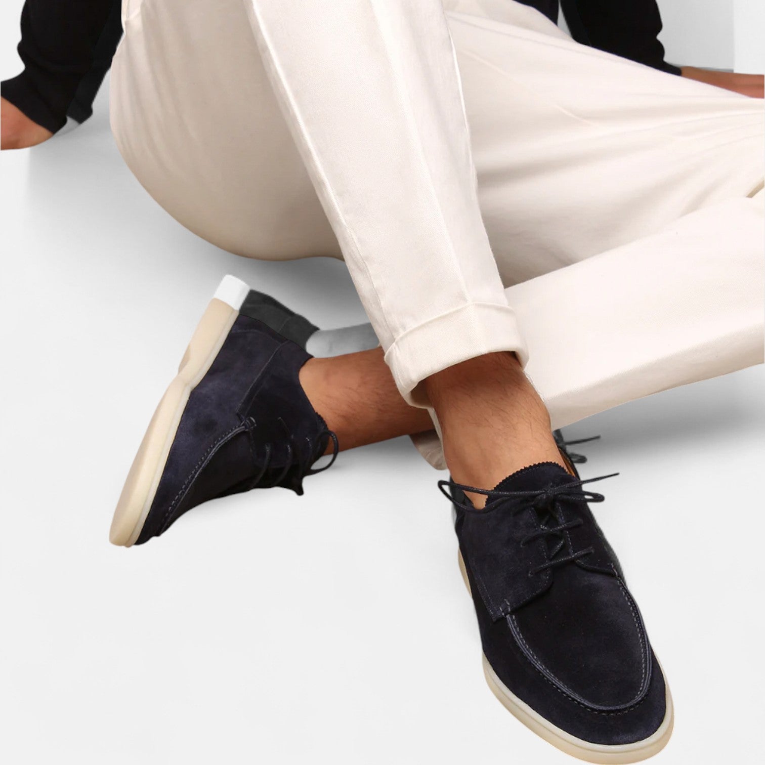 Monorez - Refined Suede Lace-Up Loafers