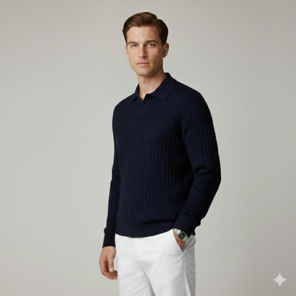 Monorez - Premium V-Neck Long Sleeve Sweater