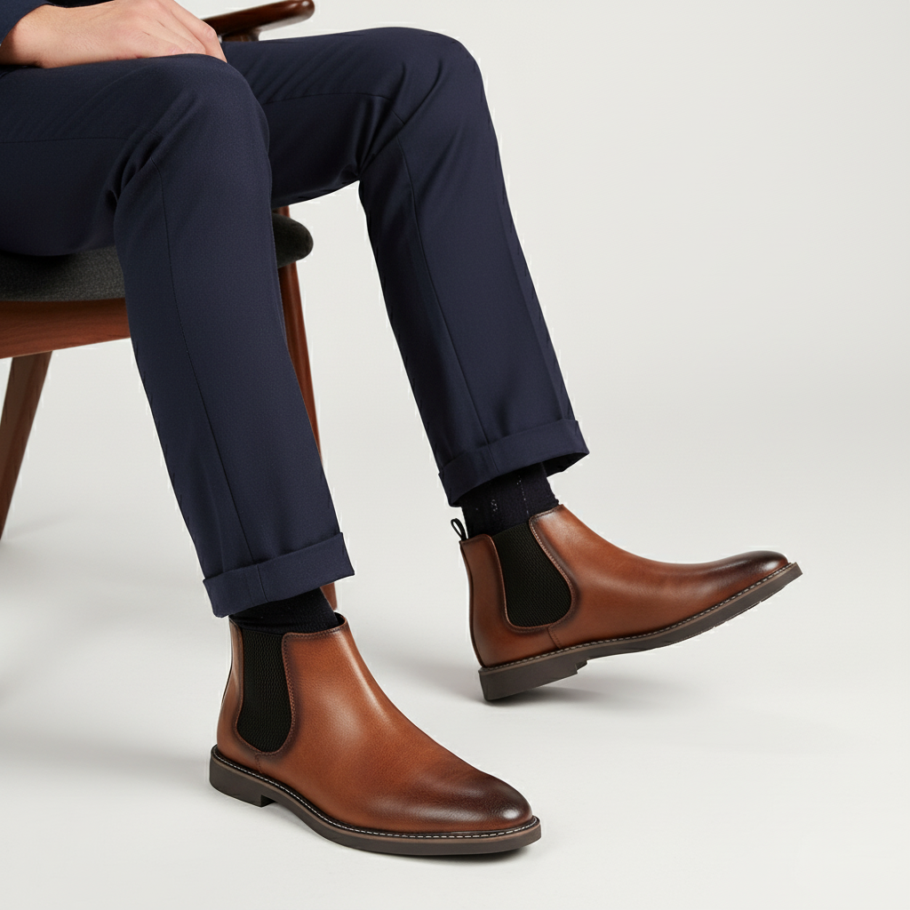 Monorez - Chelsea Ankle Boots With Non-Slip TPR Sole