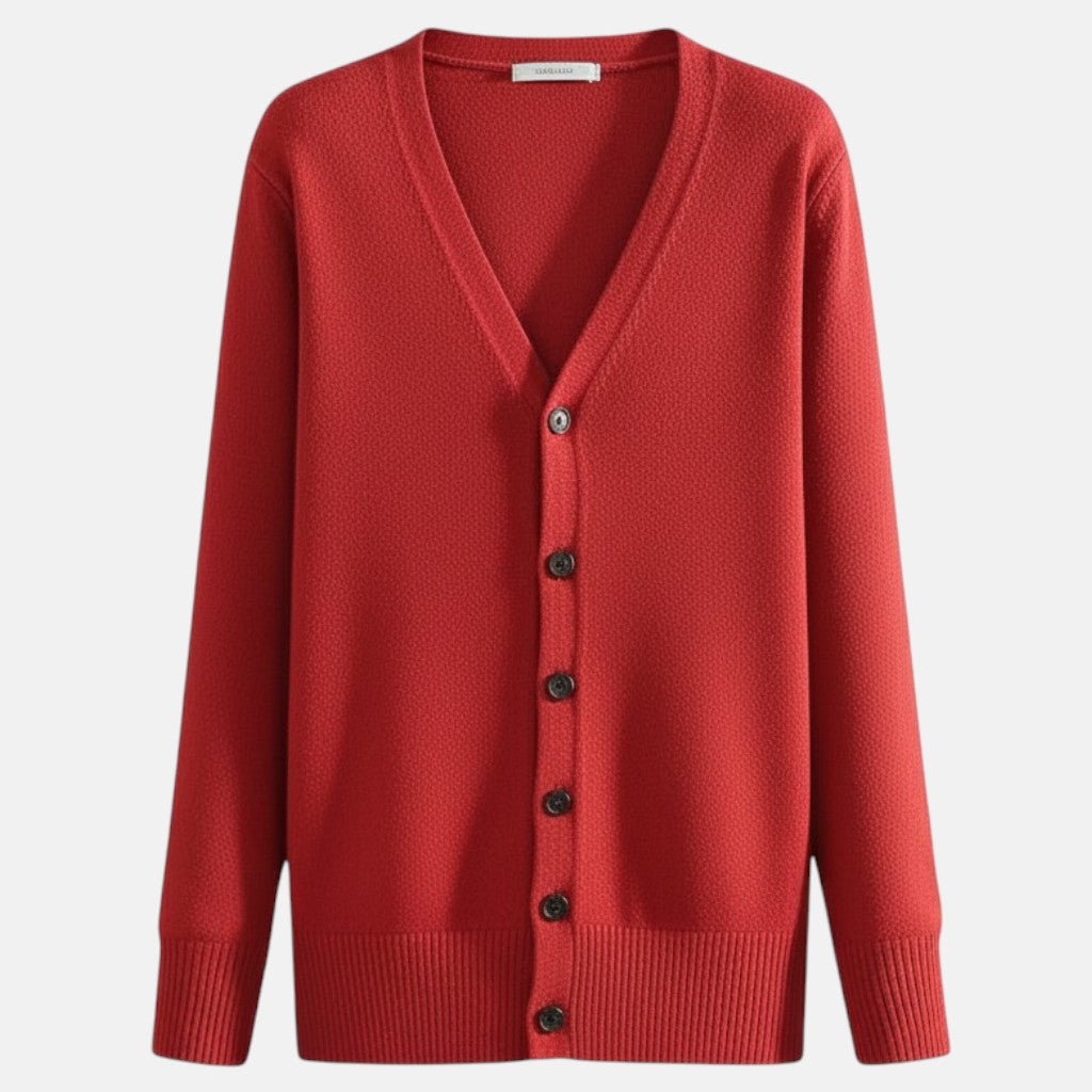 Monorez - Chic Casual V-Neck Button-Up Cardigan