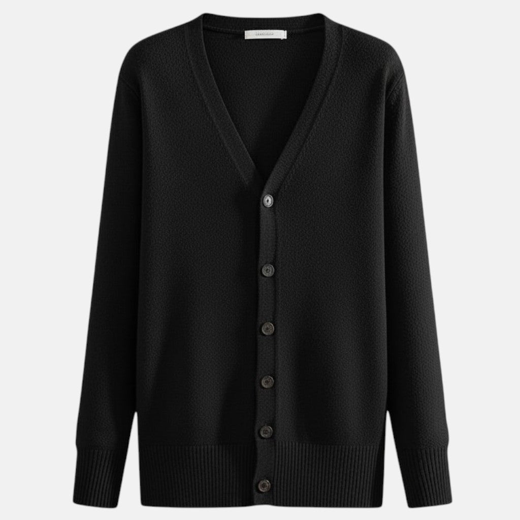 Monorez - Chic Casual V-Neck Button-Up Cardigan
