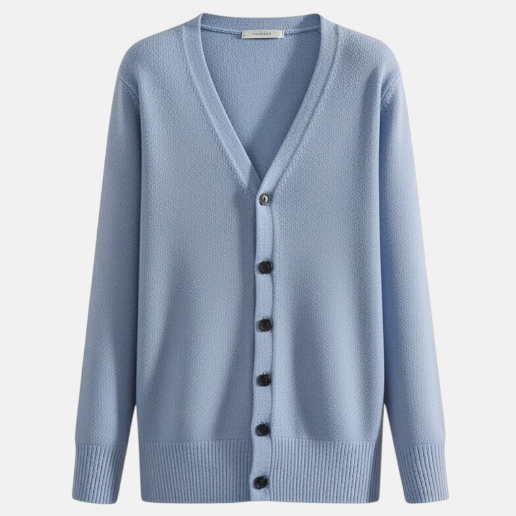 Monorez - Chic Casual V-Neck Button-Up Cardigan
