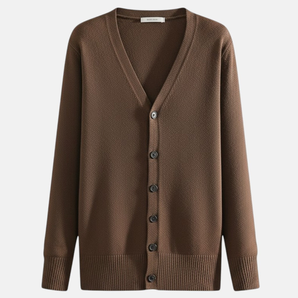 Monorez - Chic Casual V-Neck Button-Up Cardigan