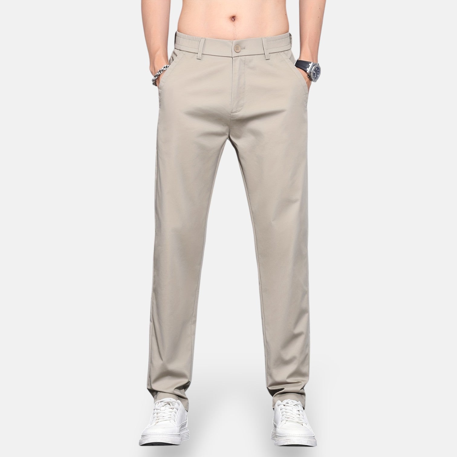 Monorez - Slim-Fit All-Season Stretch Ankle Business Trousers