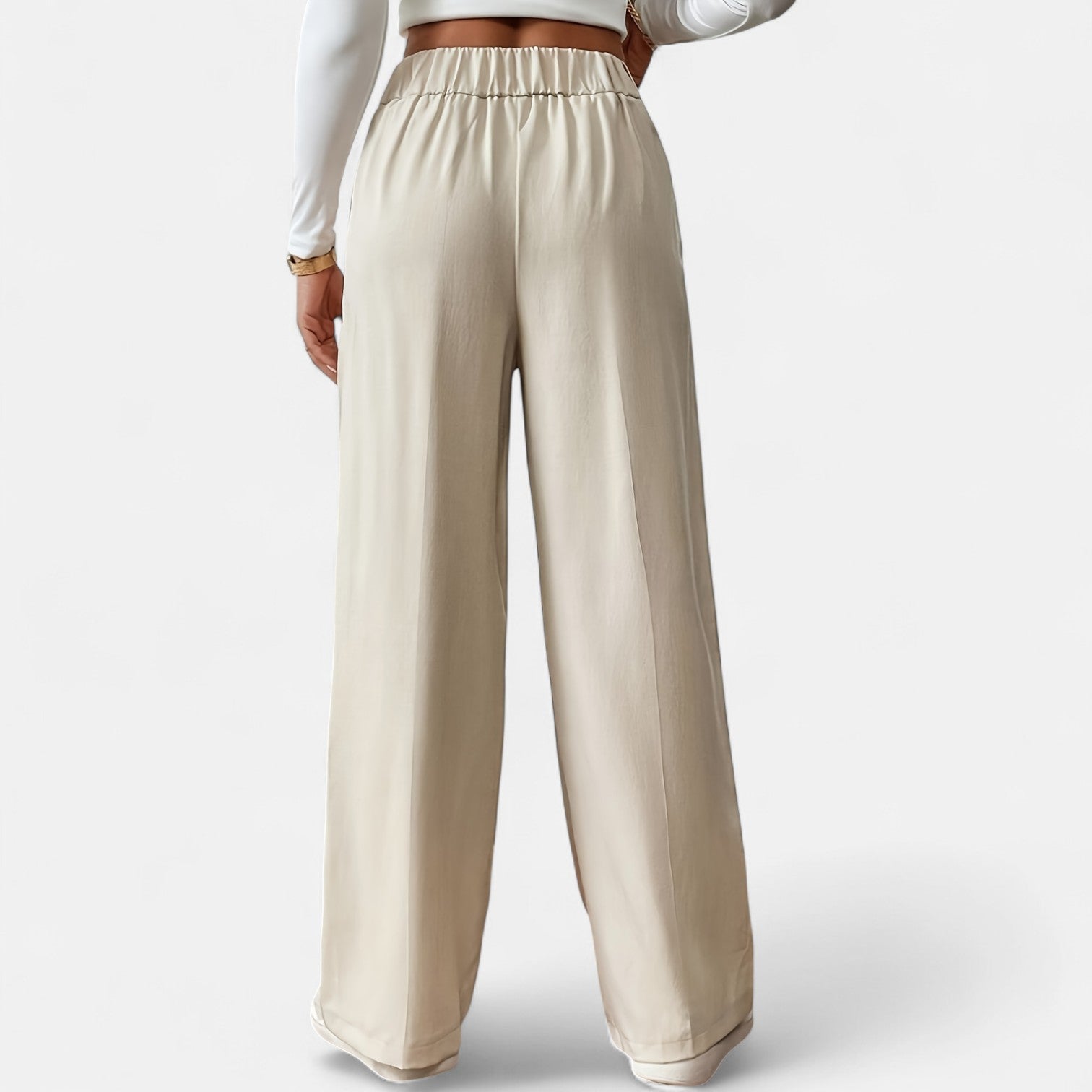 Monorez - Comfortable High-Waist Relaxed Fit Pants
