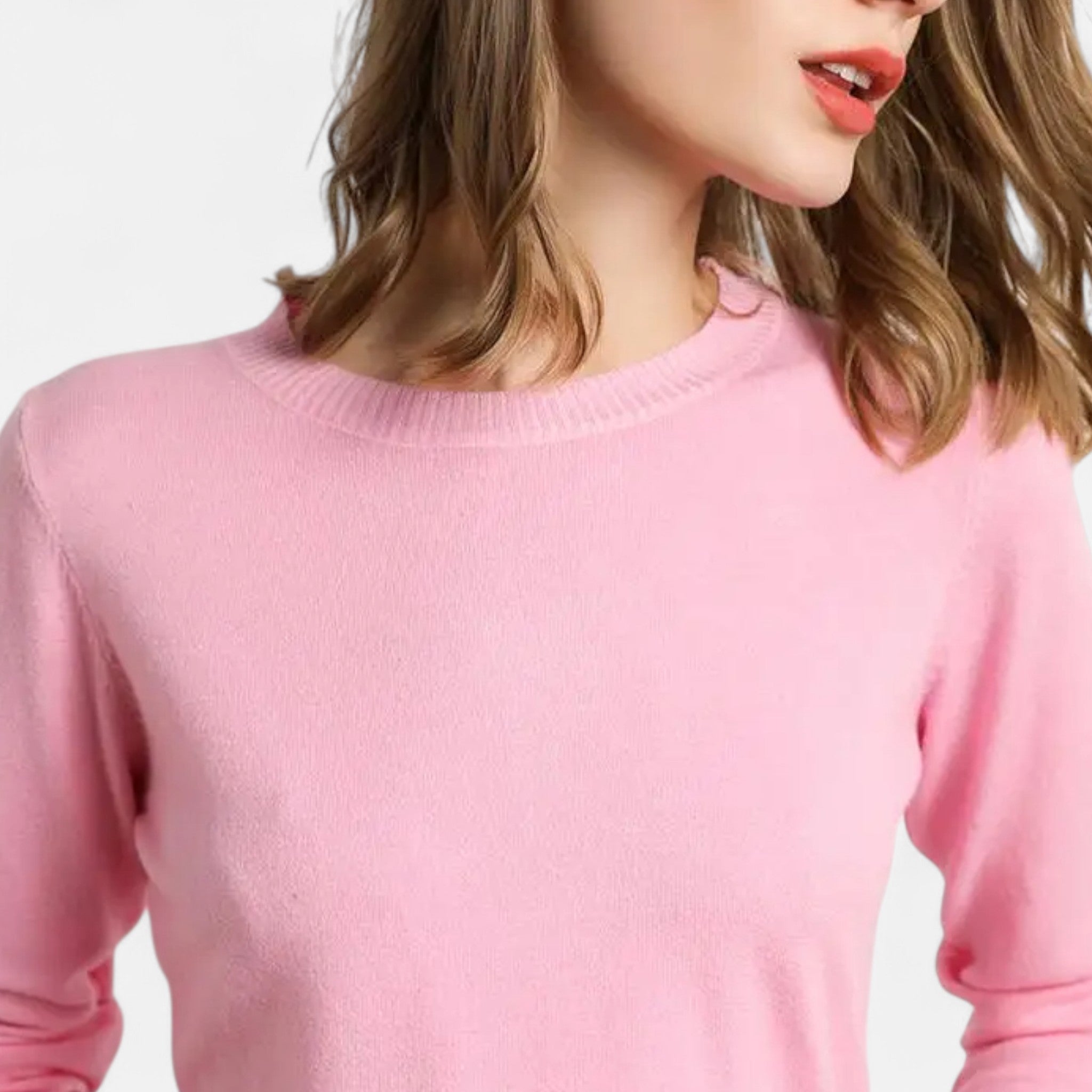 Monorez - Women’s Merino Wool Sweater – Timeless O-Neck Elegance