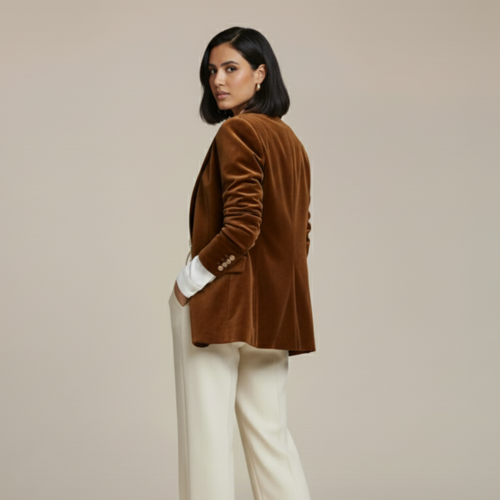 Monorez - Regular Fit Mid-Stretch Single-Button Blazer