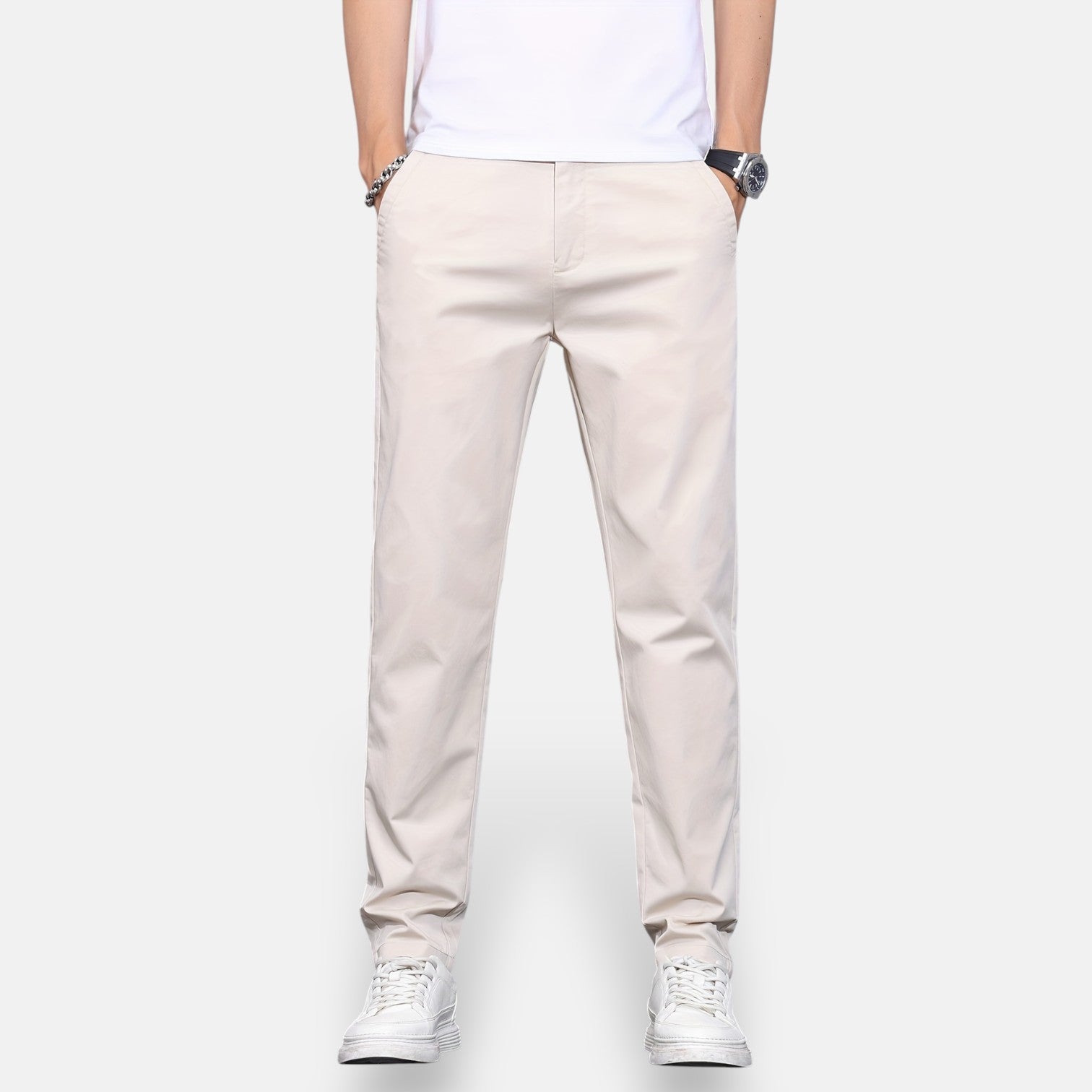 Monorez - Slim-Fit All-Season Stretch Ankle Business Trousers