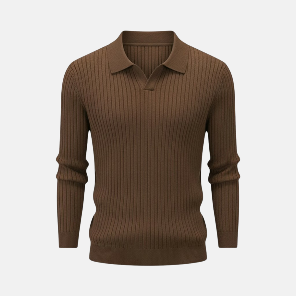 Monorez - Premium V-Neck Long Sleeve Sweater
