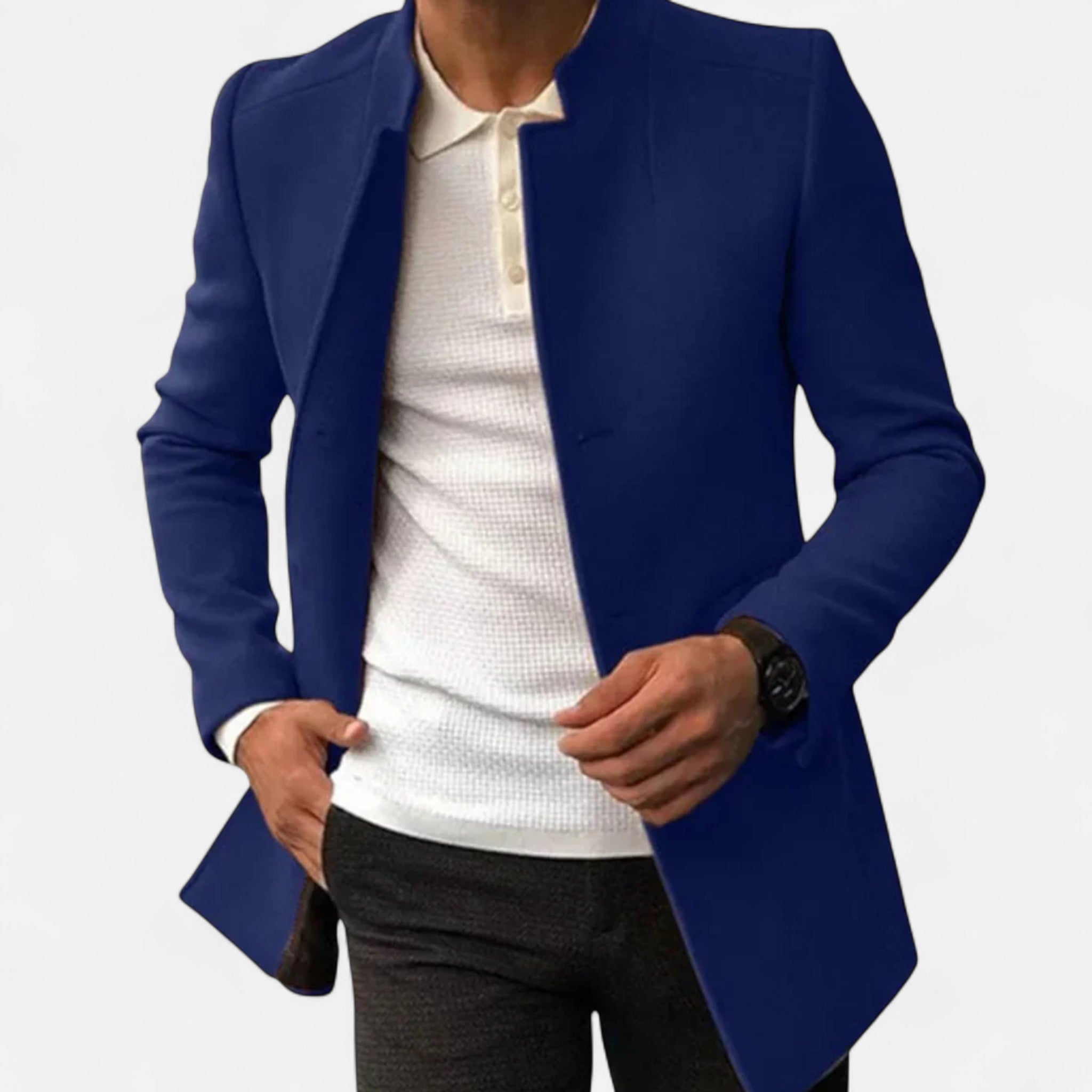 Monorez | Men’s Classic Tailored Coat – Effortless Comfort