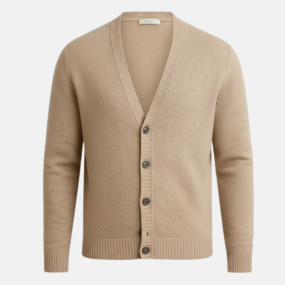 Monorez | Men’s Cashmere V-Neck Pullover – Slim Fit