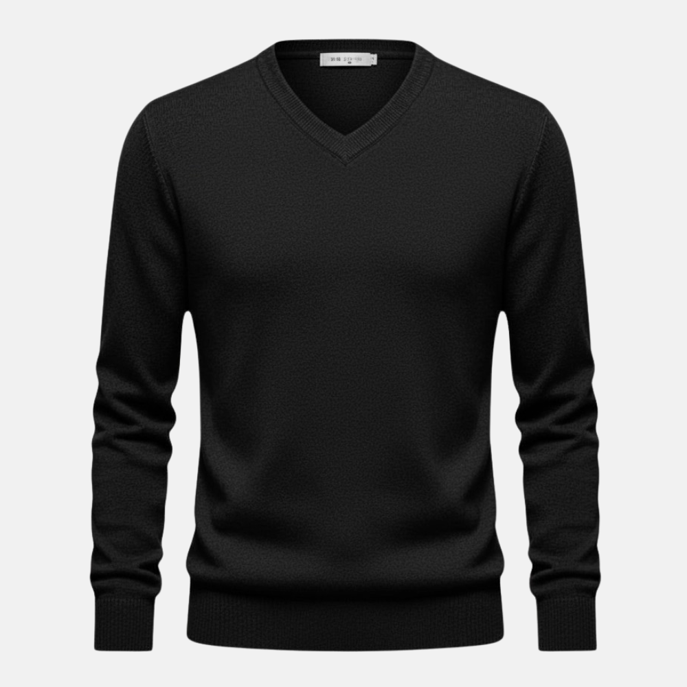 Monorez | Men’s Stretch Knit V-Neck Pullover