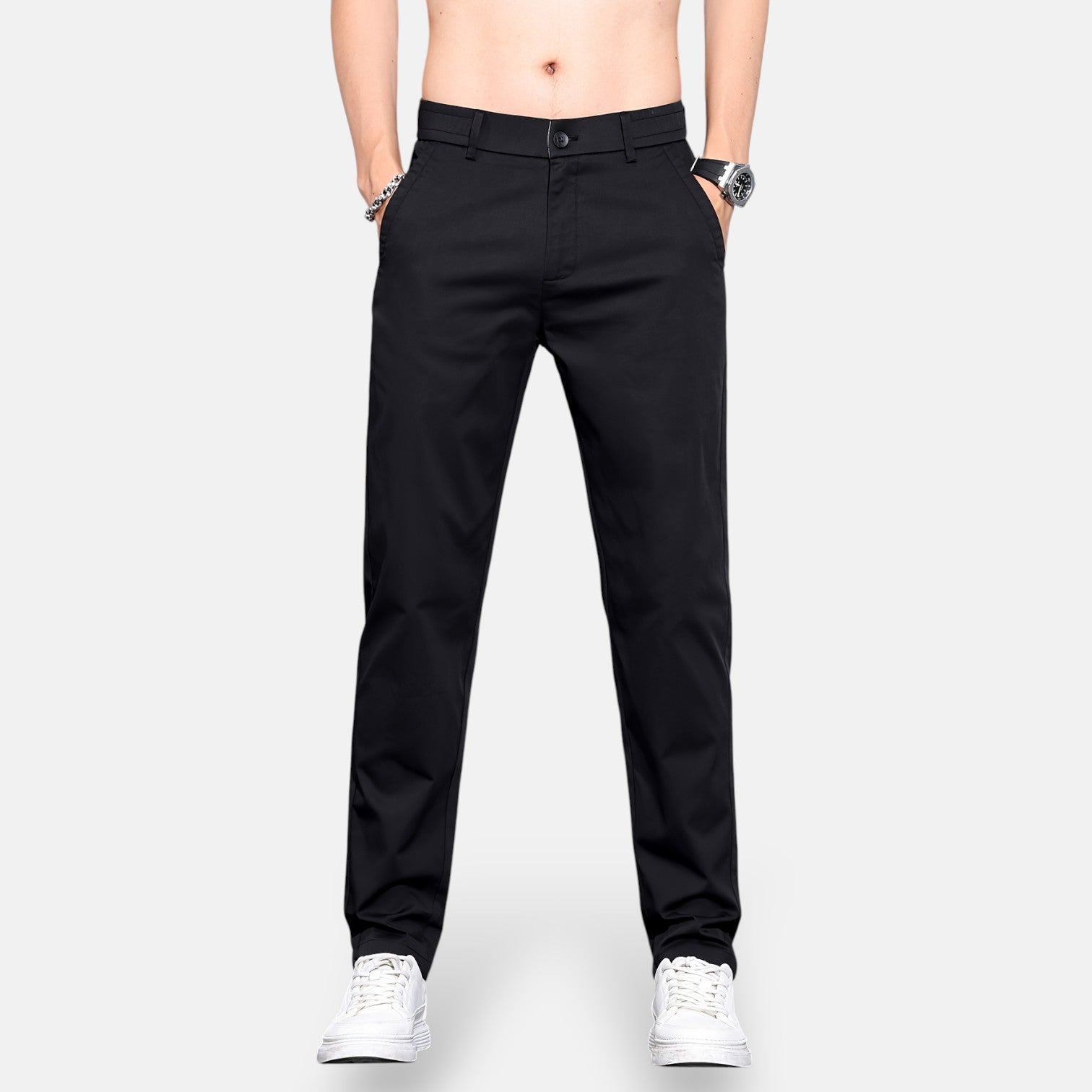 Monorez - Slim-Fit All-Season Stretch Ankle Business Trousers