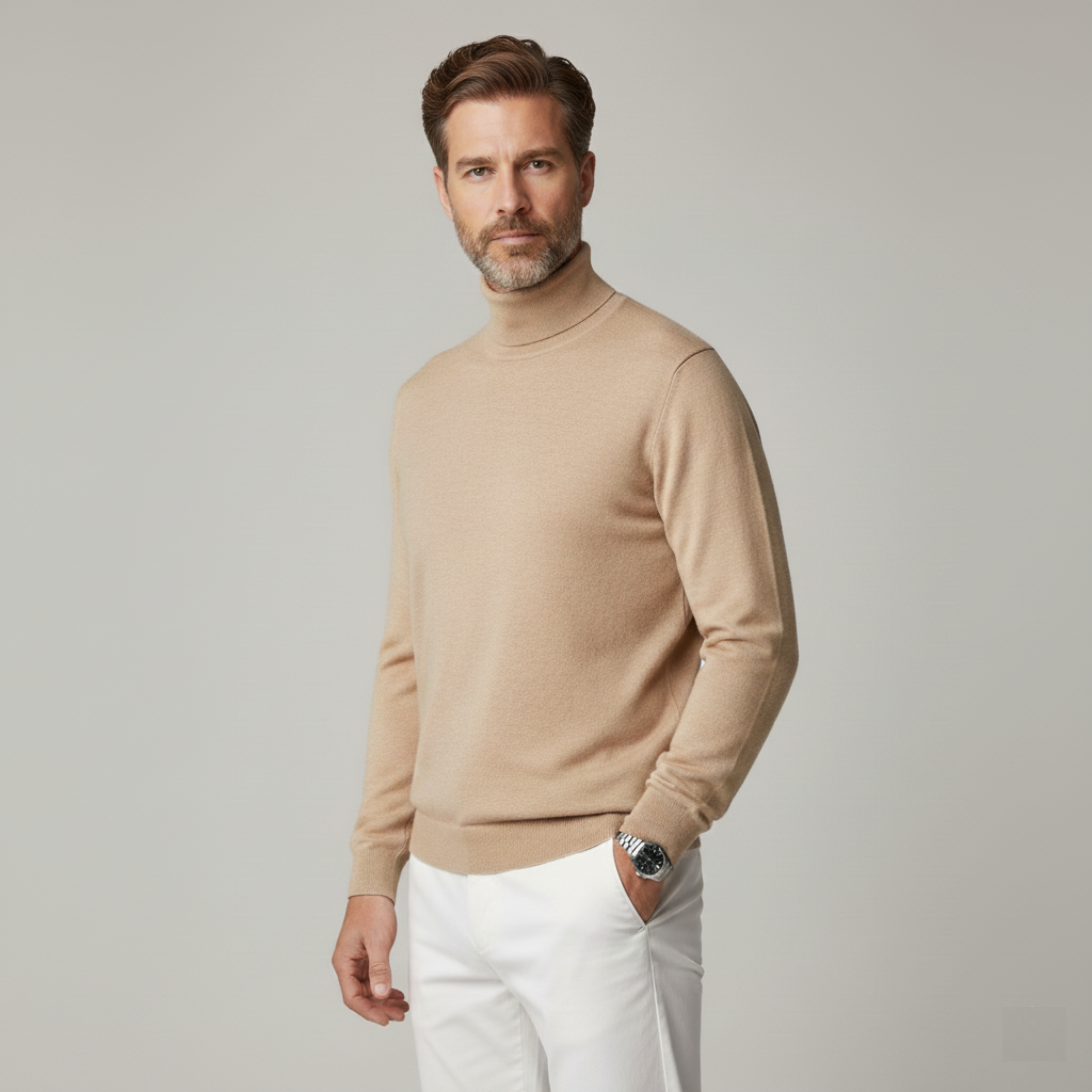 Monorez | Men’s Cashmere Turtleneck Sweater