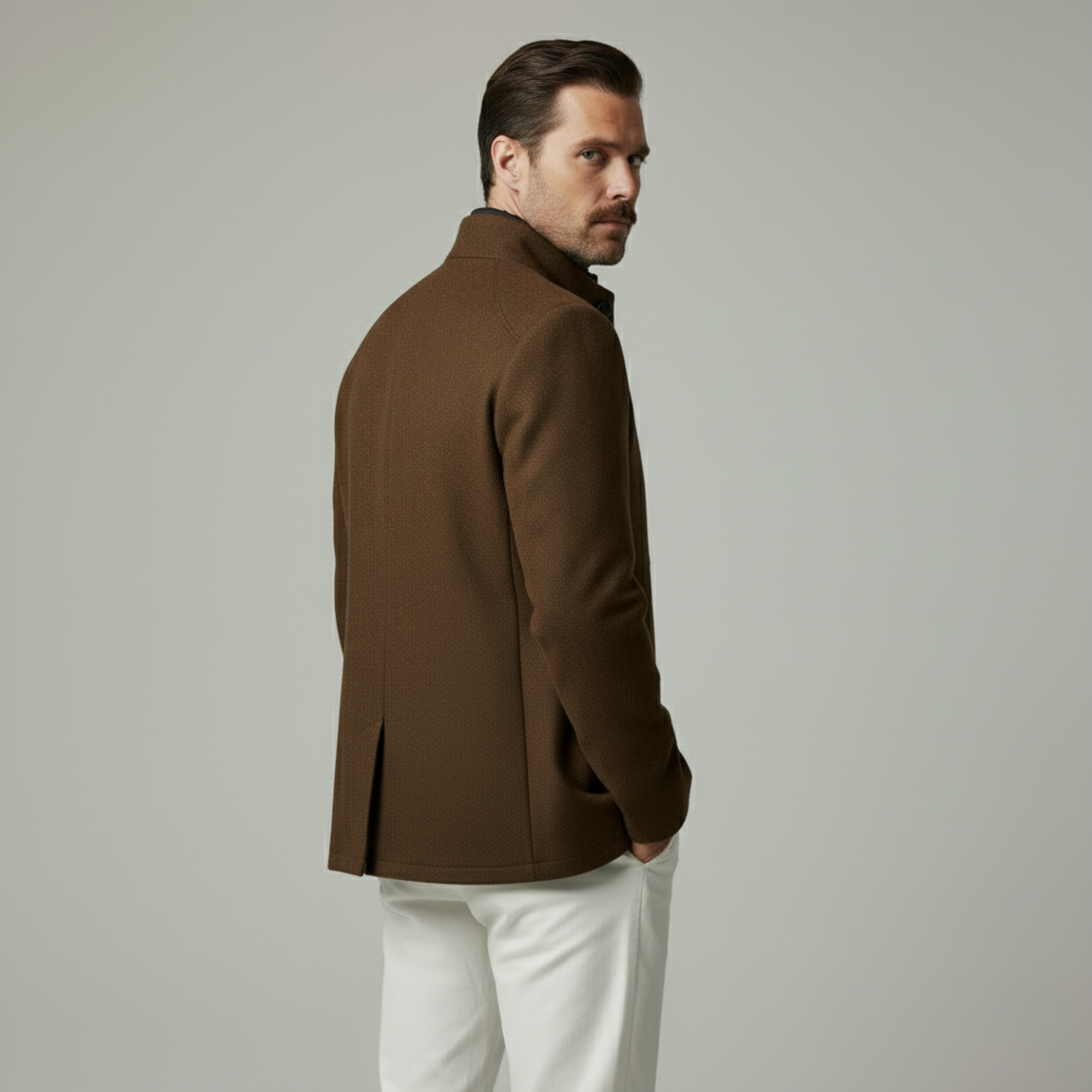 Monorez | Men’s Premium High Collar Wool Coat