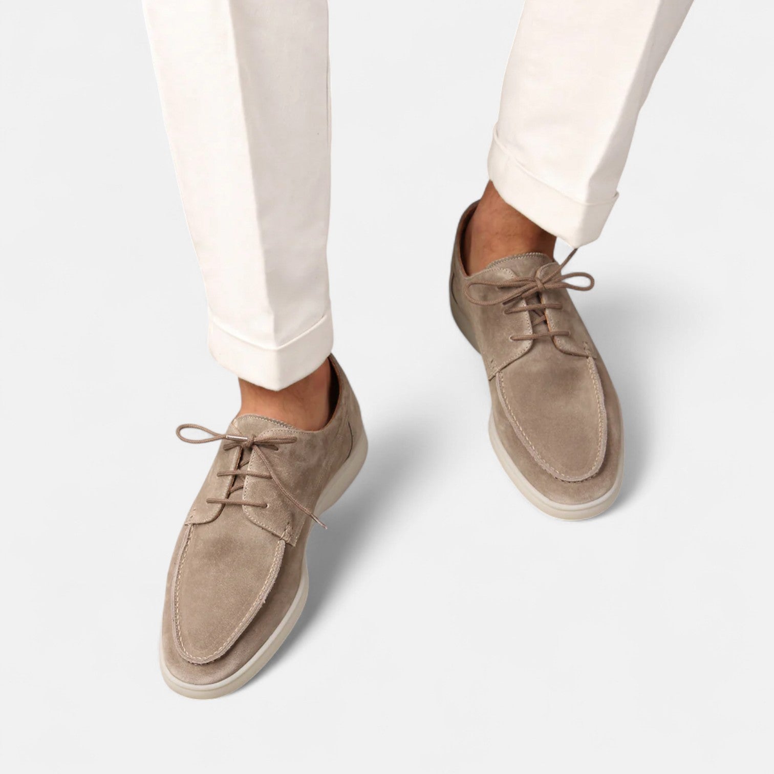 Monorez - Refined Suede Lace-Up Loafers
