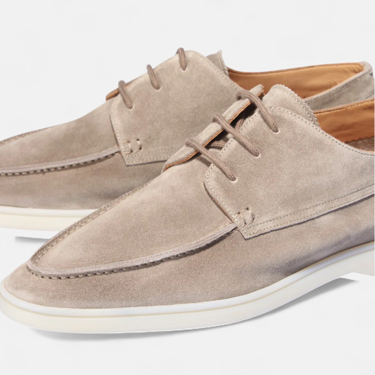 Monorez - Refined Suede Lace-Up Loafers