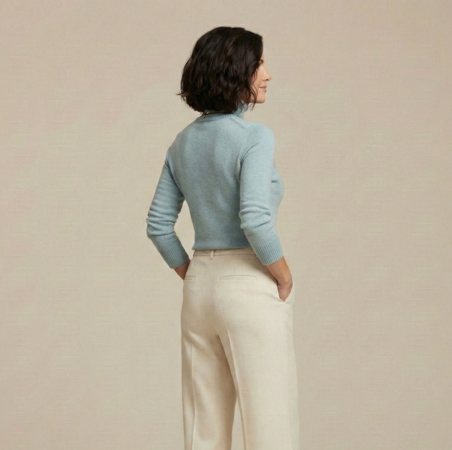 Monorez - Cozy Solid Turtle Neck Long Sleeve Sweater