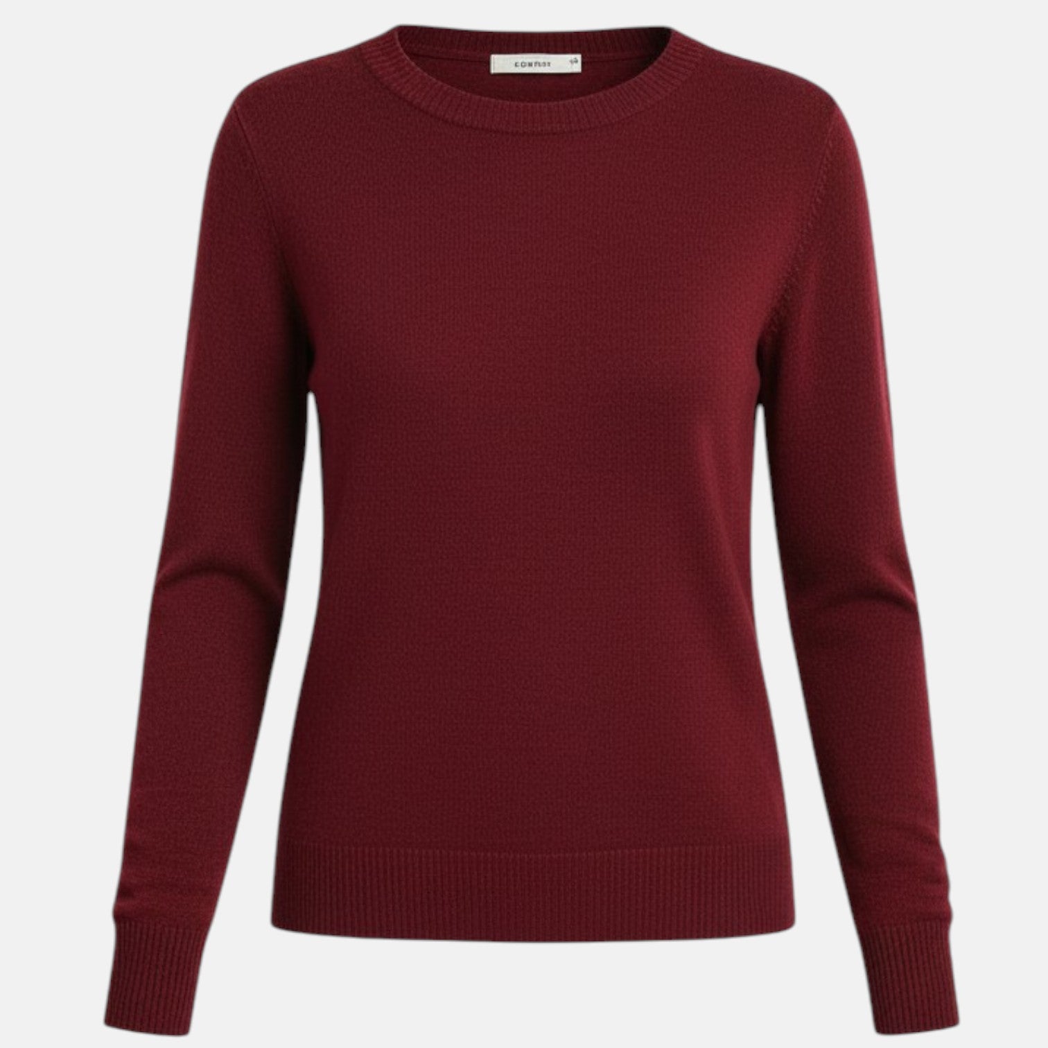 Monorez - Women’s Merino Wool Sweater – Timeless O-Neck Elegance