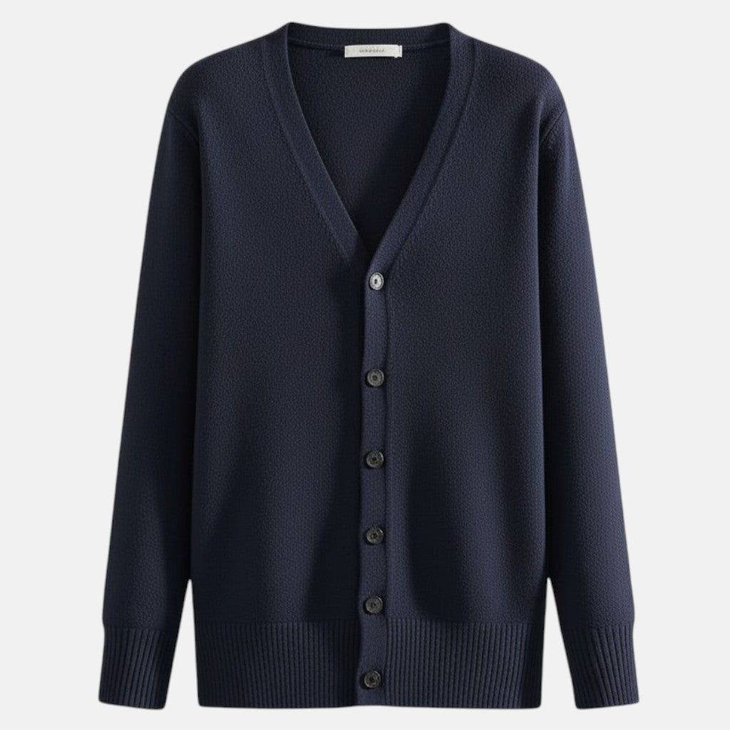 Monorez - Chic Casual V-Neck Button-Up Cardigan