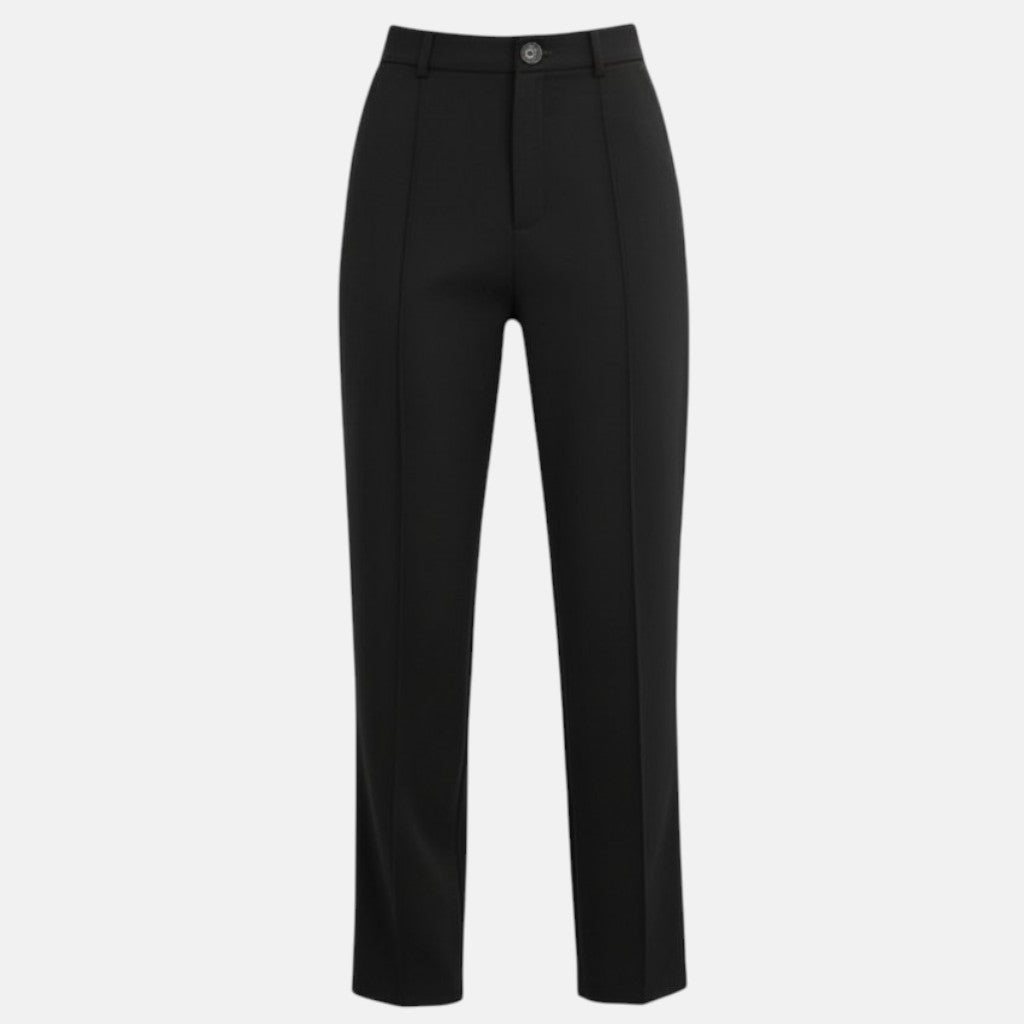 Monorez - High Waist Pintuck Straight Leg Women's Pants