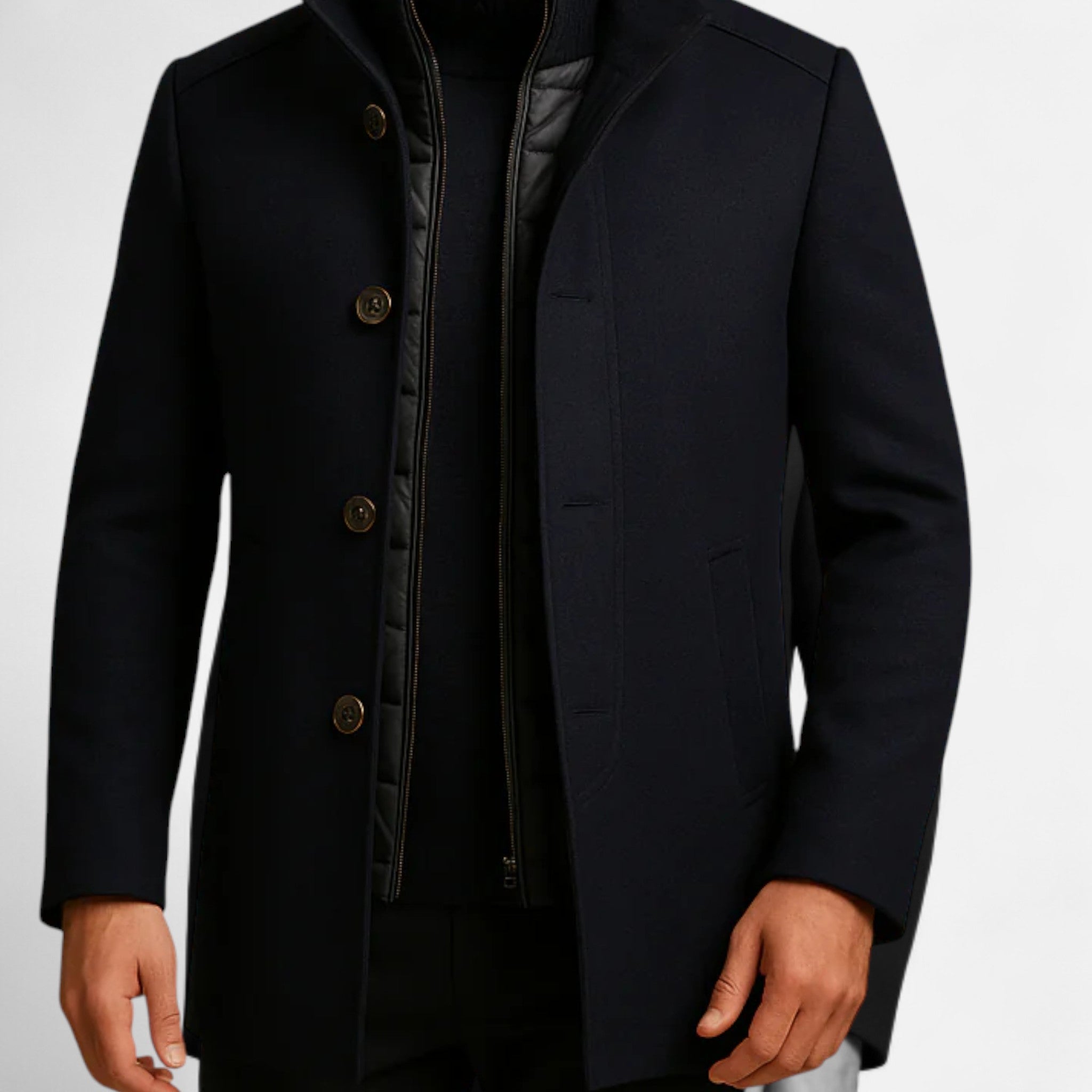 Monorez | Men’s Premium High Collar Wool Coat